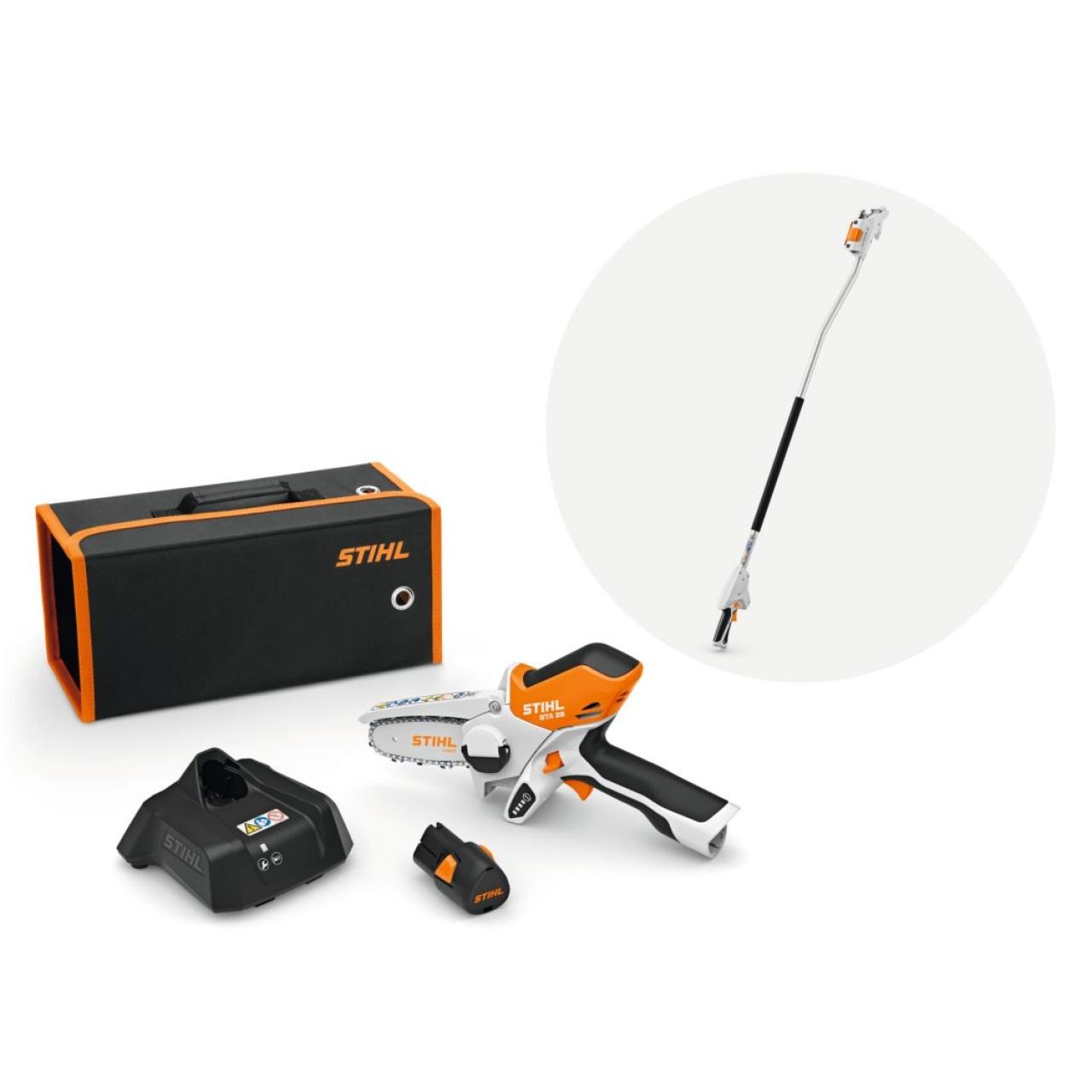 100011893 Akku-Gehölzschneider GTA 26 Set mit Verlängerung - inkl. Akku und Ladegerät